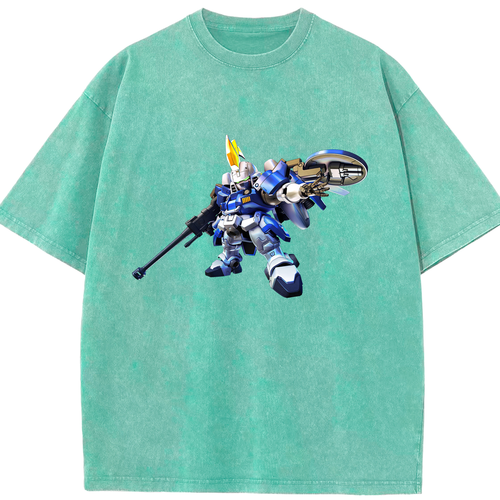 （画像用） 機動戦士ガンダム Mobile Suit Gundam 綿100% ヴィンテージ風 半袖Tシャツ（フロントプリント）
